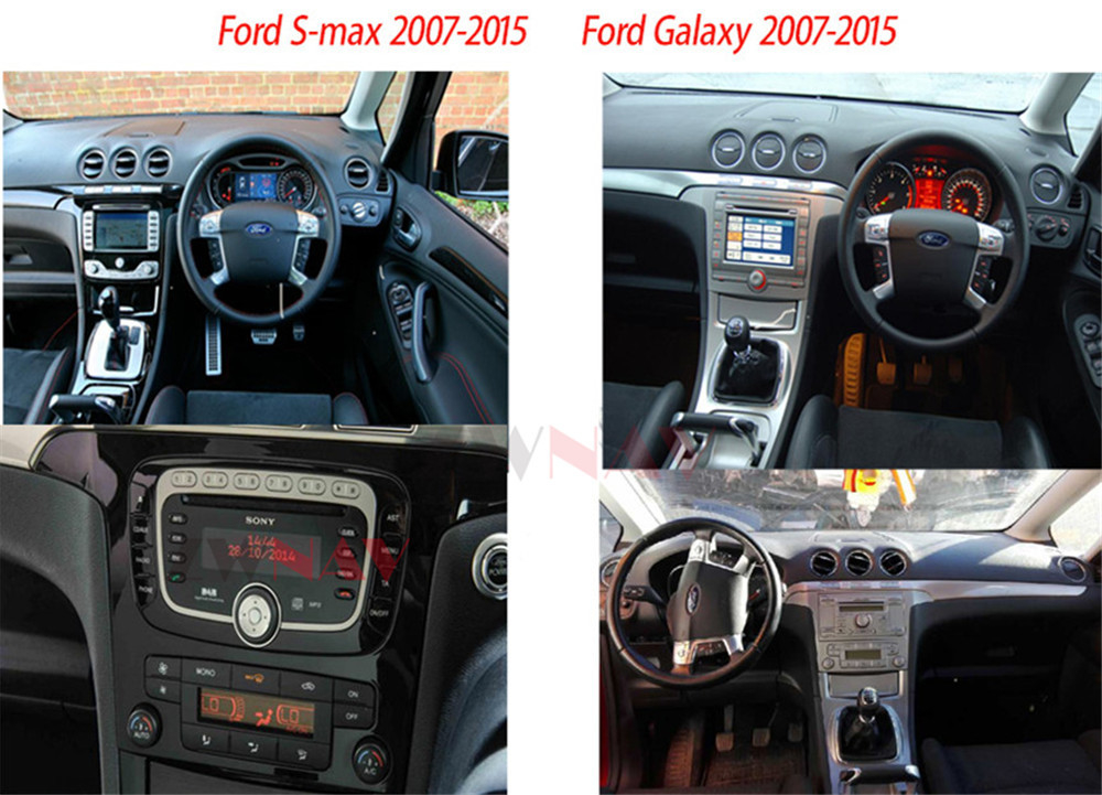 Radio Navigation Car Head Unit Android 11 Carplay cho Ford S-Max Galaxy 2007-2015