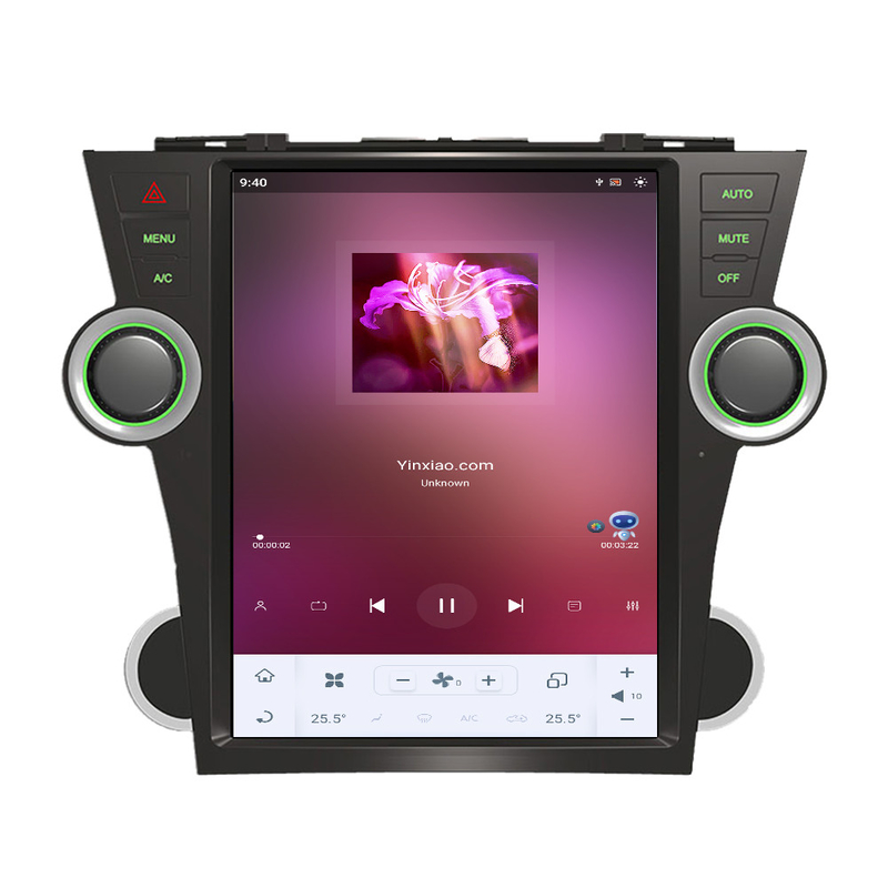 12 inch Qualcomm Car Android Head Unit Tesla Style Android11 ​​cho Toyota Highlander 2009-2013