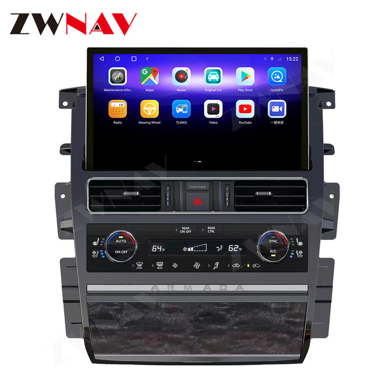 Âm thanh nổi tự động Nissan Patrol Armada Y62 Trình phát đa phương tiện định vị GPS trên ô tô