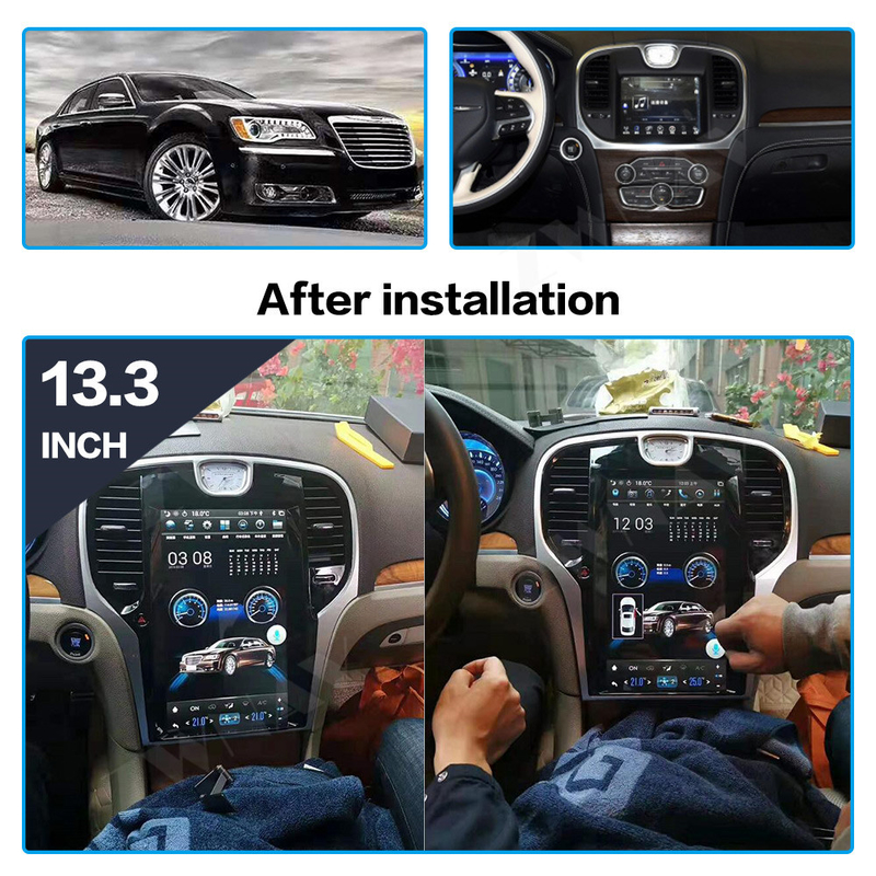 Đài phát thanh xe hơi 300C Chrysler 2013-2019 Định vị GPS Carplay Auto Stereo