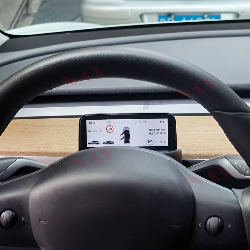 Màn hình cụm công cụ kỹ thuật số 4.6'' Tesla Model 3 Model Y Bảng điều khiển màn hình LCD trên ô tô AMD/ Intel