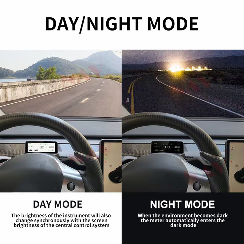 Màn hình cụm công cụ kỹ thuật số 4.6'' Tesla Model 3 Model Y Bảng điều khiển màn hình LCD trên ô tô AMD/ Intel