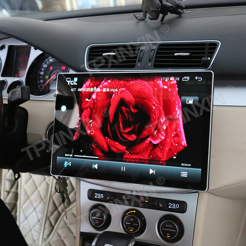 Điều hướng GPS trên ô tô 12,95 inch Màn hình IPS phổ quát Bộ phận đầu phát đa phương tiện tự động