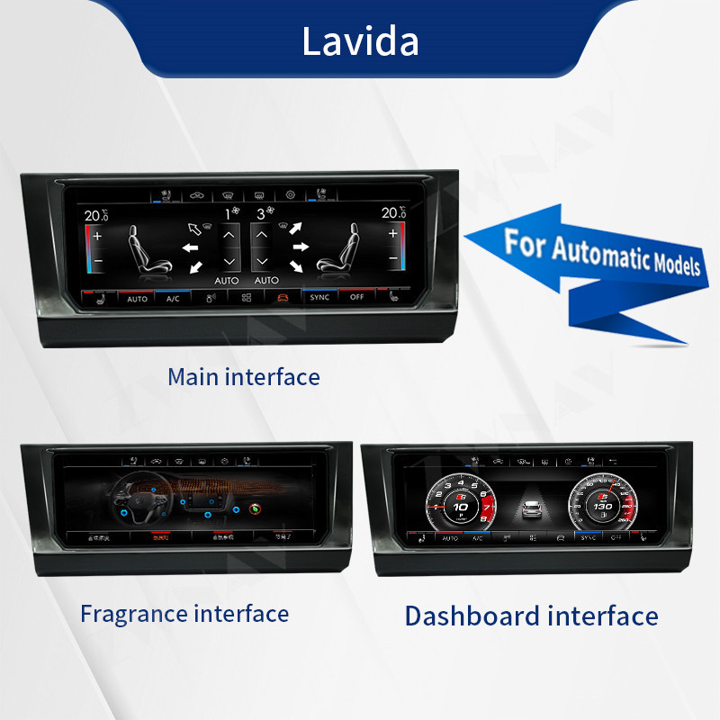 Bảng điều khiển Klimaanlage vô tuyến tự động 6.9 '' Carplay cho Volkswagen Lavida Bora Golf 7