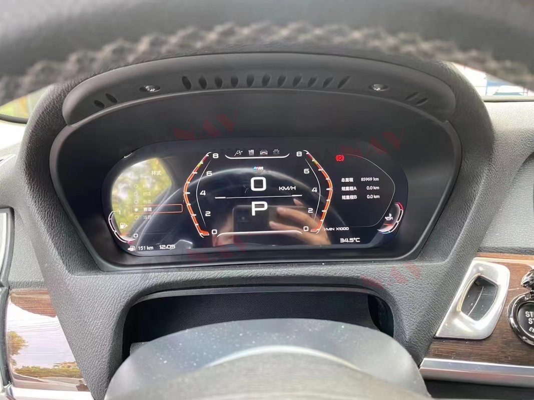 Bảng điều khiển xe LCD tùy chỉnh cụm kỹ thuật số tích hợp trong 1DIN cho BMW E60 E70 E71