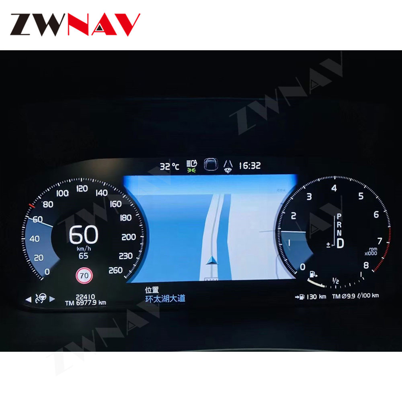 Cụm kỹ thuật số xe hơi Volvo XC90 Đồng hồ tốc độ bảng điều khiển LCD 12,3 inch 1920 * 720