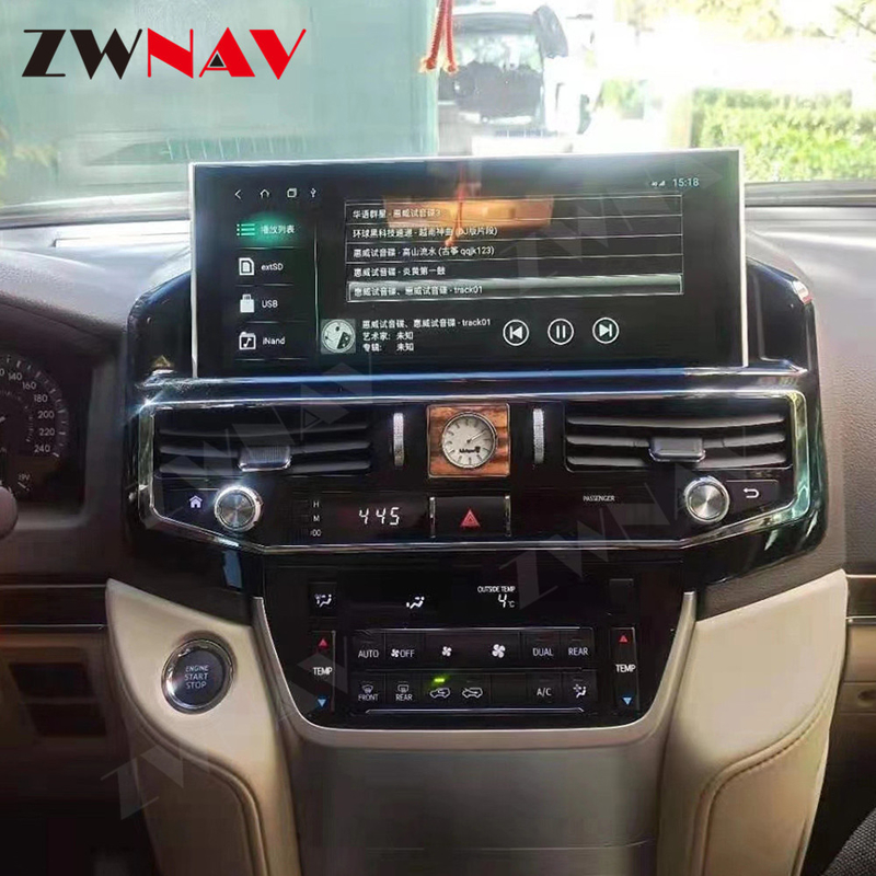 Đầu phát đa phương tiện âm thanh nổi trên ô tô Android 12,3 inch cho Toyota LC200 2008-2021