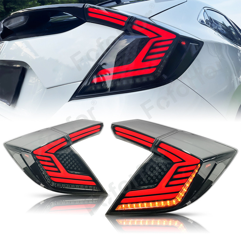 Đuôi Xe Ô Tô Light2016-2021Dành Cho Xe Honda 10 Thế Hệ Công Dân 2 Ngăn Đèn LED Đuôi Đèn Hội Quay Phát Trực Tiếp