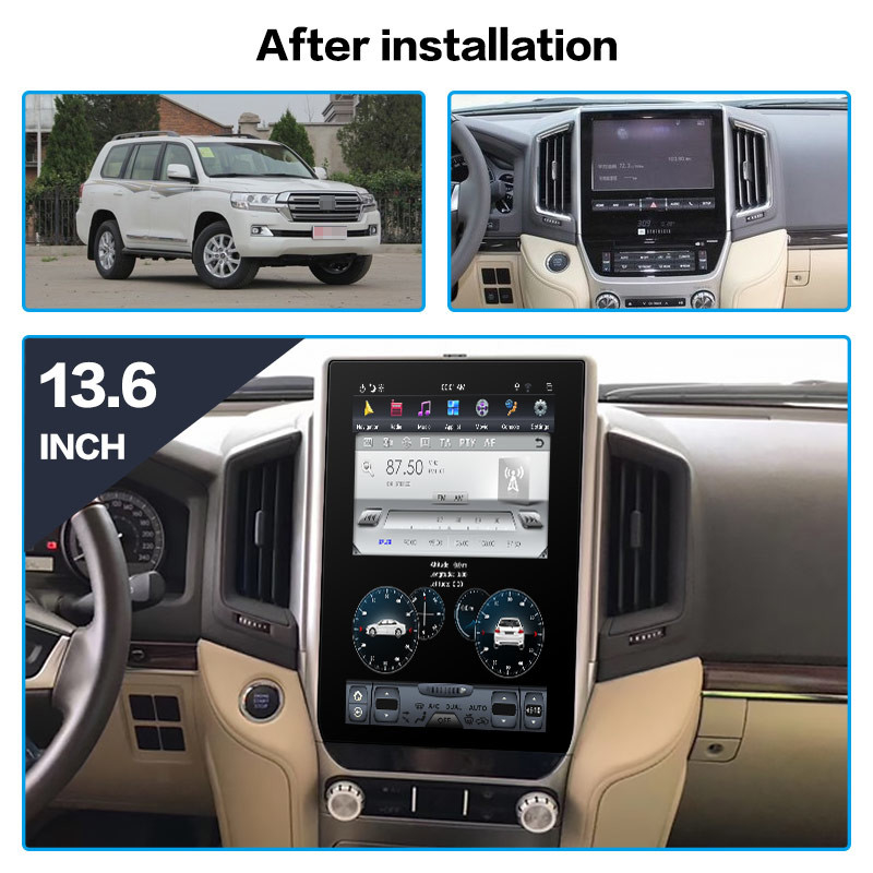 13,6 inch Toyota Sat Nav 1920 * 1280 Car Multimedia Player Android 9.0
