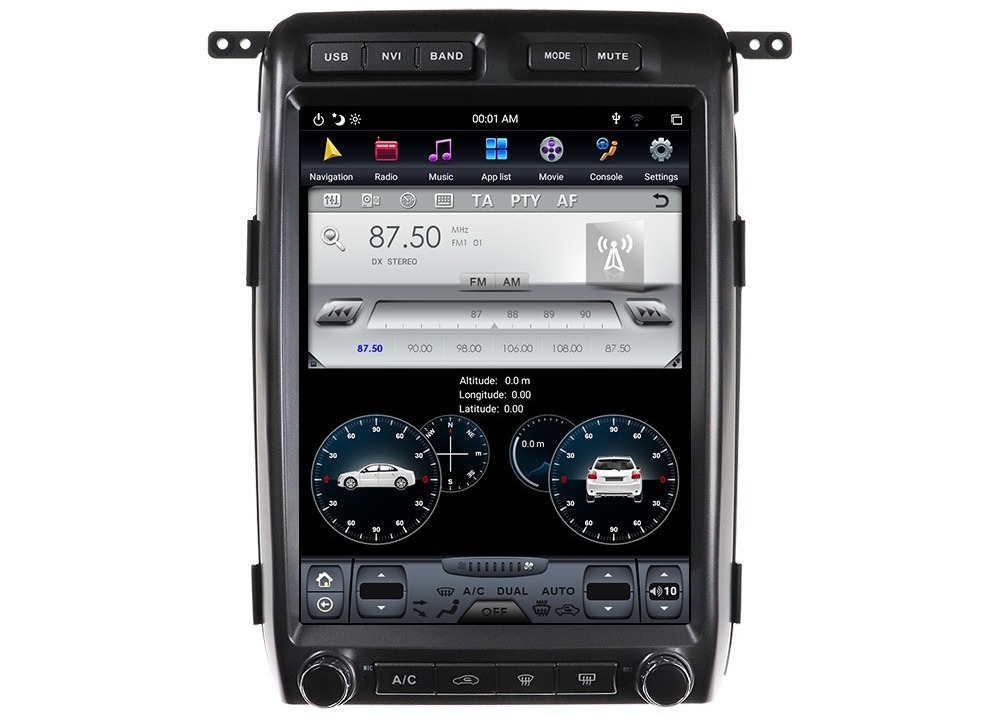 Bộ đầu Android xe hơi 64GB Màn hình cảm ứng HD 13 inch PX6 Ford Raptor F150 Carplay