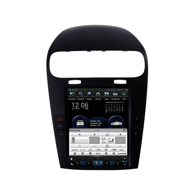 9,7 inch 64G Coolway Dodge Head Unit Màn hình cảm ứng Âm thanh nổi trên xe hơi có Bluetooth