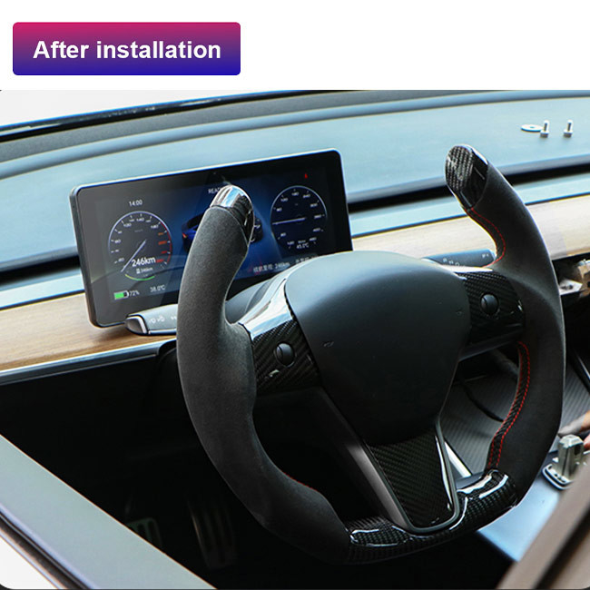 Bảng điều khiển công cụ LCD trên ô tô Tesla Model 3 Bảng điều khiển 32GB Cụm đồng hồ đo 8,8 inch