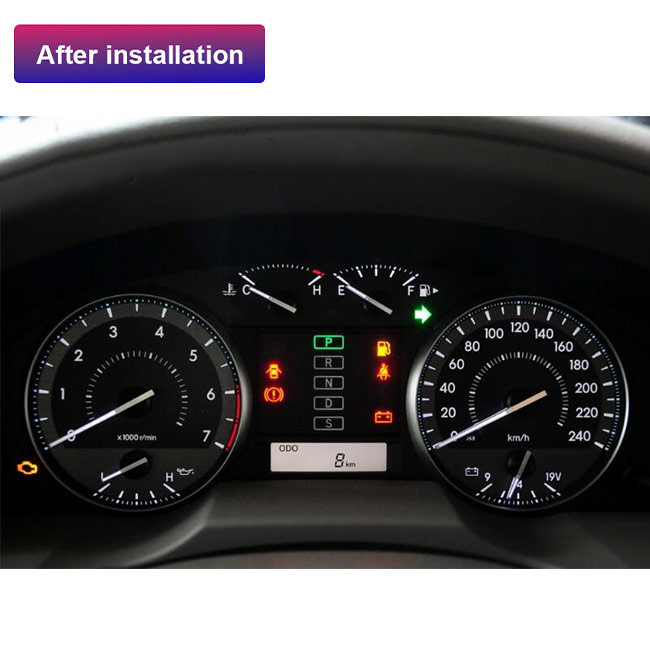 Thay thế bảng điều khiển màn hình LCD trên ô tô Toyota Land Cruiser 12,3 inch Android 9