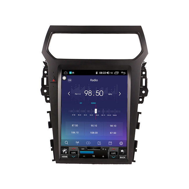 Bộ định hướng đầu 32G Double Din Car Stereo Android 9.0 cho Ford Explorer