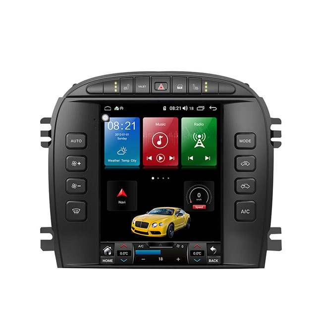 Đài phát thanh ô tô 10,4 inch Fascia Jaguar không dây Carplay Single Din 128G 12v