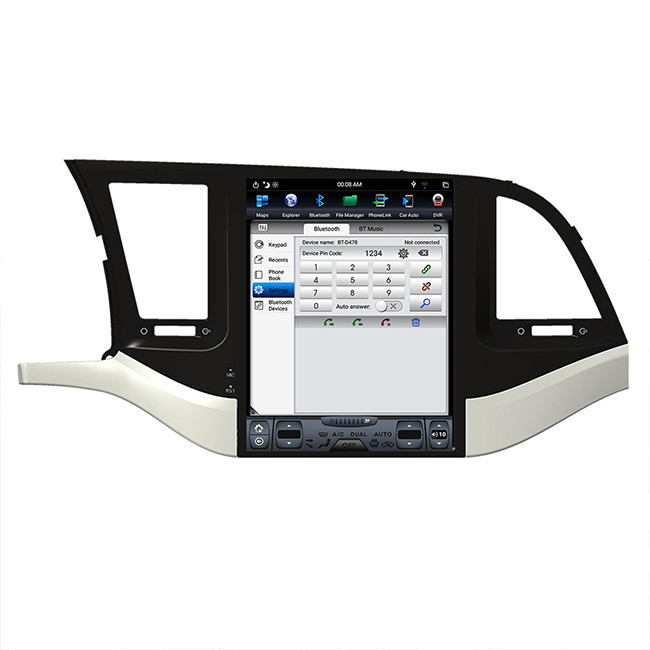 10,4 inch 2016 Elantra Hyundai Head Unit Car Multimedia Player