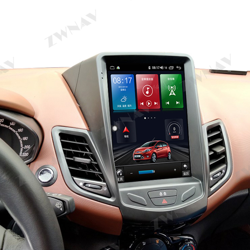 10,4 inch Android Auto Head Unit Điều hướng radio Android 10 Carplay cho Ford Fiesta