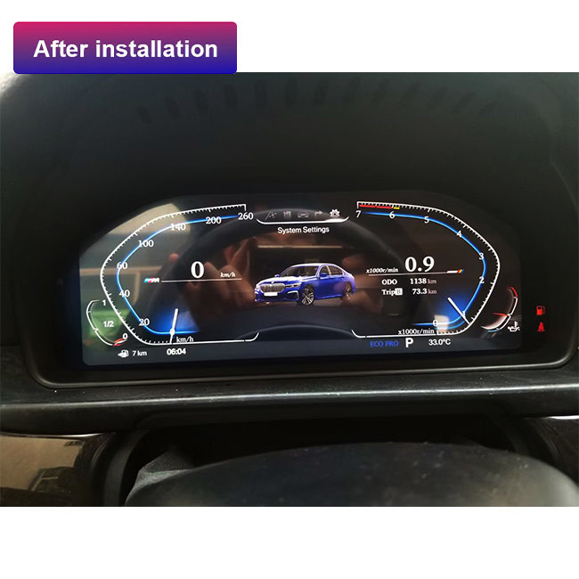 Màn hình bảng điều khiển kỹ thuật số BMW BMW dành cho cụm thiết bị màn hình LCD trên ô tô BMW