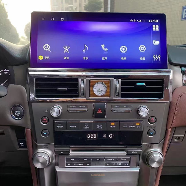 Điều hướng ô tô Android 10 Đa phương tiện SIM 4G LTE 12,3 inch cho Lexus GX460 GX400 2010-2019