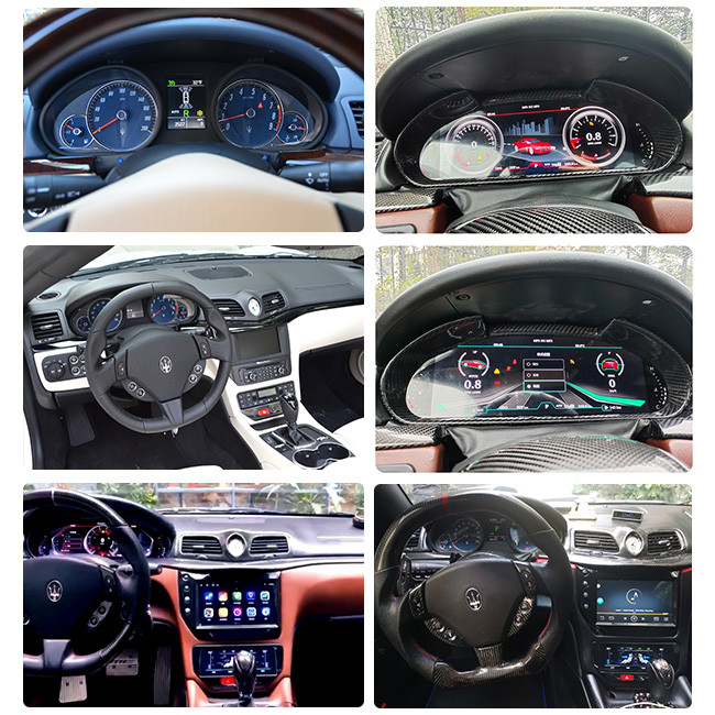Trình phát đa phương tiện trên ô tô Android 12,3 inch cho Maserati GT / GC GranTurismo 2007-2017