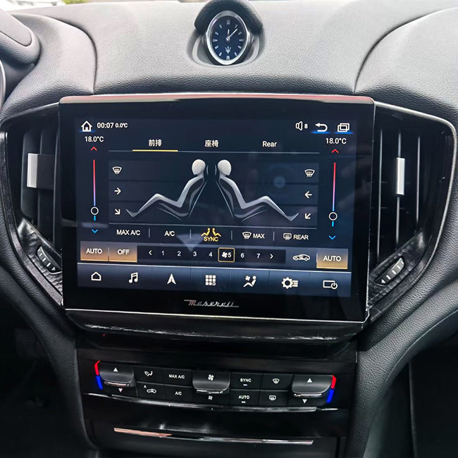Bộ thu âm thanh nổi 2 Din Android Auto Trình phát đa phương tiện GPS cho Maserati Ghibli 2017-2020