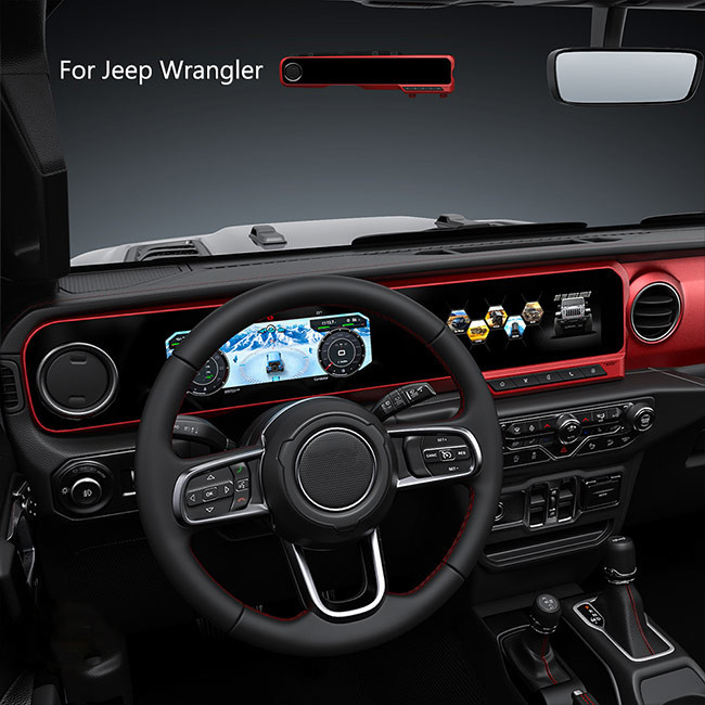 Màn hình kép cho xe Jeep Wrangler JL 2018-2021